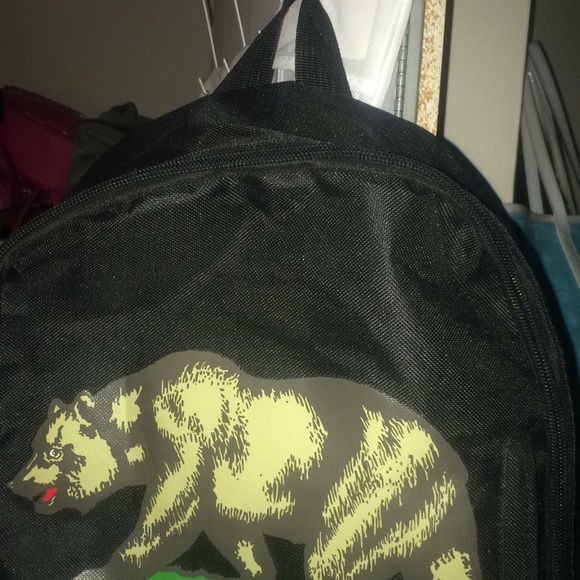 Black California Republic Brown Bear Backpack Bag - Picture 7 of 10